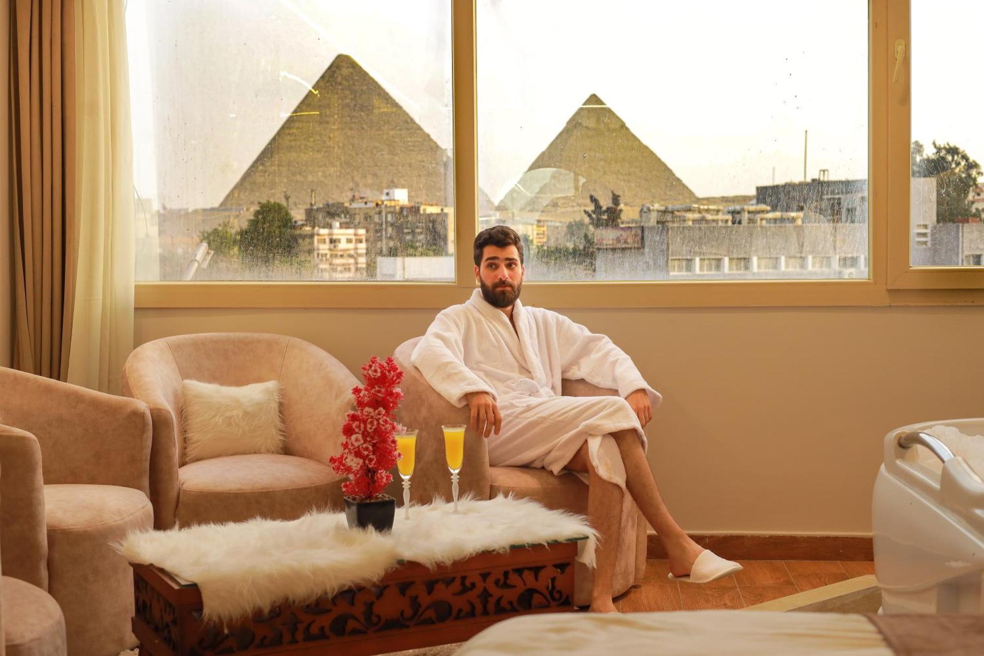 The Muse Pyramids Inn Kafret el-Gabal المظهر الخارجي الصورة